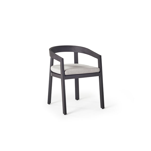 Cavallo Dining Chair in Charcoal Aluminum