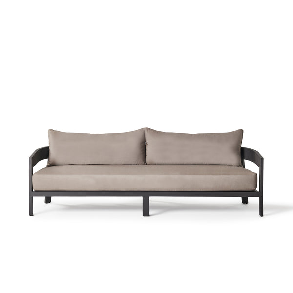 Cavallo Sofa in Charcoal Aluminum
