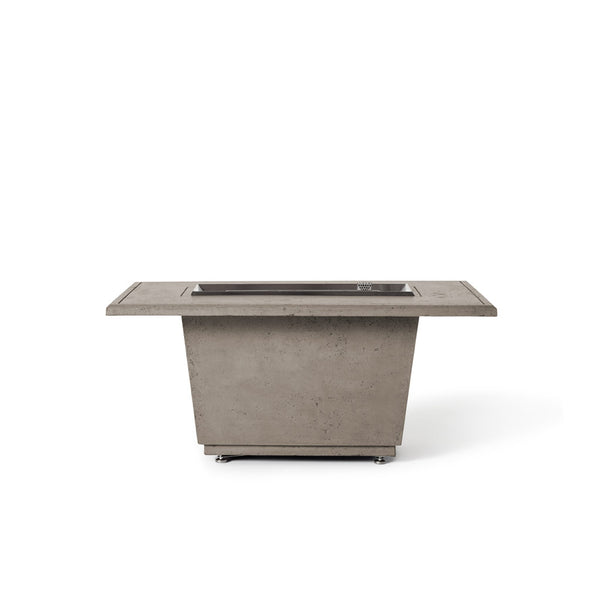 Indio Rectangular Fire Table in Light Basalt