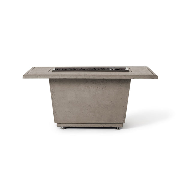 Indio Rectangular Fire Table in Light Basalt
