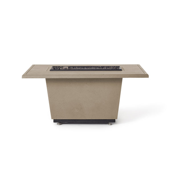 Indio Rectangular Fire Table in Smoke