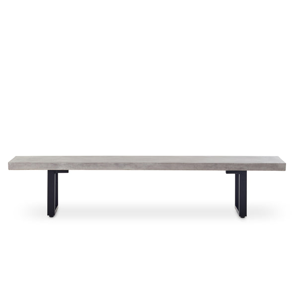 La Jolla 87" Bench in Charcoal