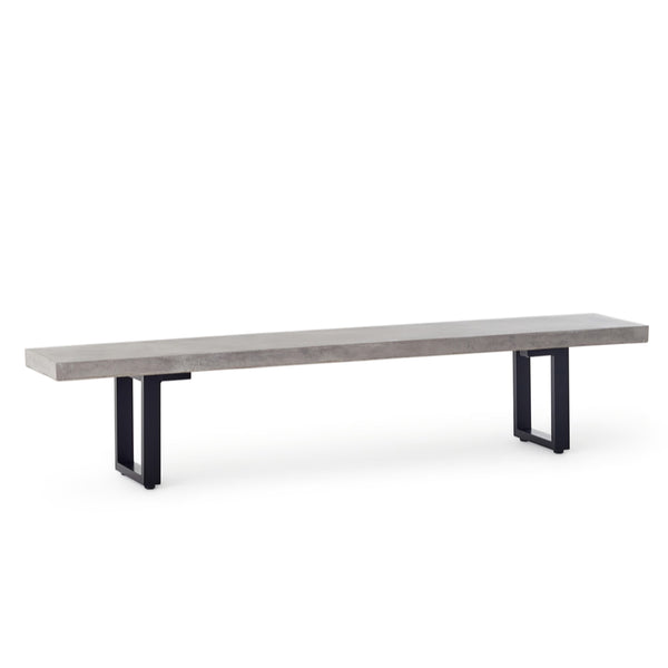La Jolla 87" Bench in Charcoal