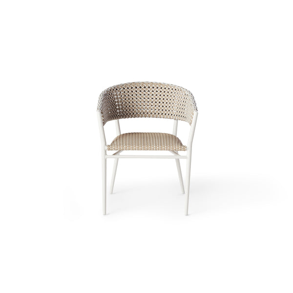 Pacific Dining Chair in White Aluminum