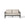 Stinson Loveseat in Charcoal Aluminum by Terra Outdoor Living — features a powdercoated aluminum frame with Italian rope seat back, curved lines, and vertical slats for a wraparound silhouette; includes one long seat cushion and two back cushions in weather-friendly fabric for outdoor comfort and durability.