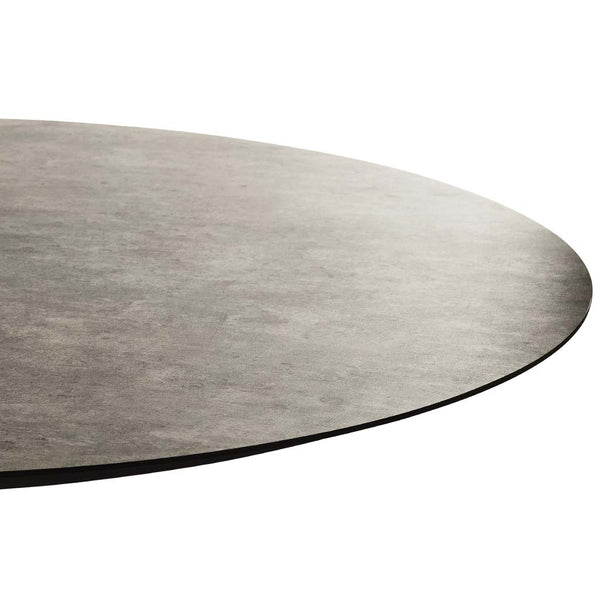 Bodega 59" Round Dining Table in Quartz Grey